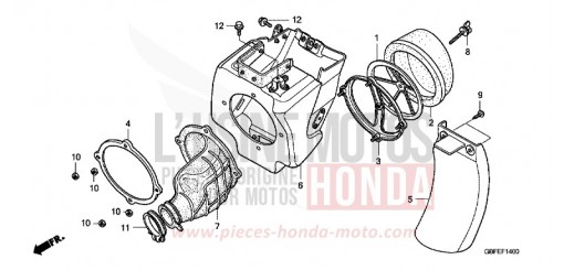 AIR CLEANER CR85R7 de 2007